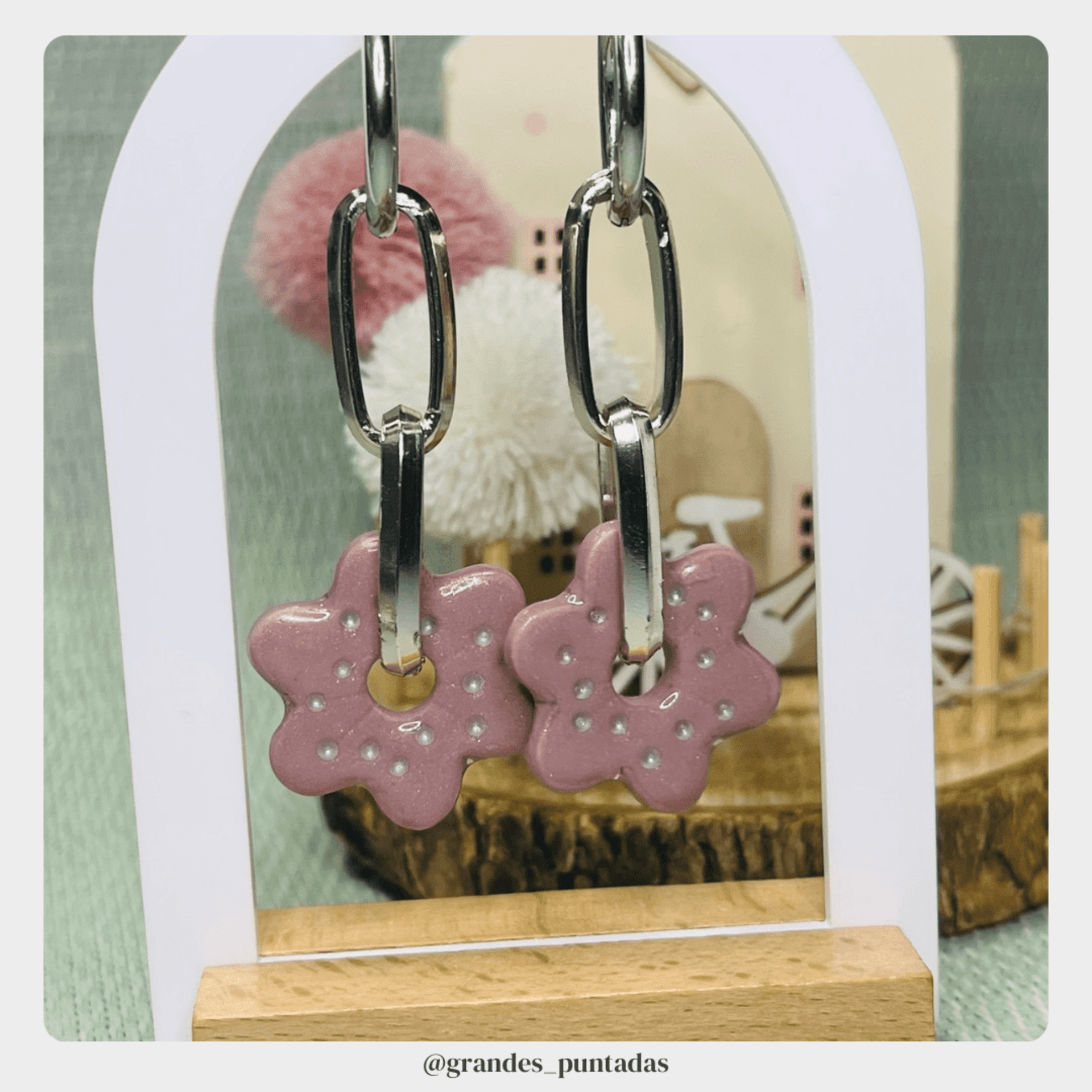 Pendientes Flora - 3